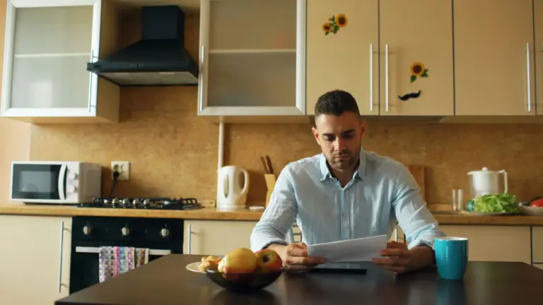 Koperta z wyrokiem nakazowym obok kalendarza z zaznaczonym siedmiodniowym terminem na sprzeciw